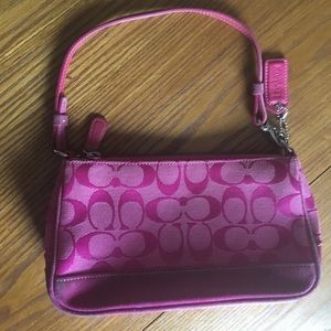Authentic Pink Coach Shoulder Bag